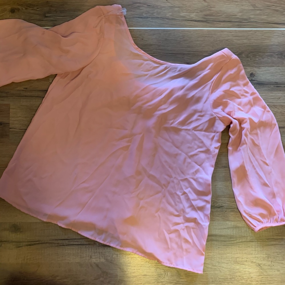 Pink chiffon blouse